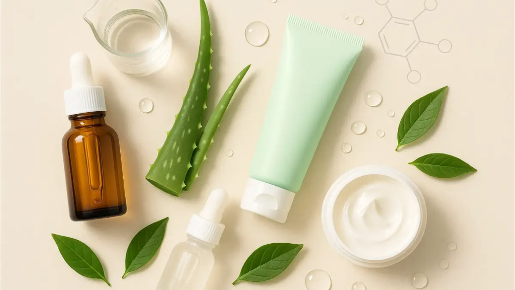 Sensitive skin care routine in 2026 with gentle skincare products for a calm and healthy-looking skin barrier
